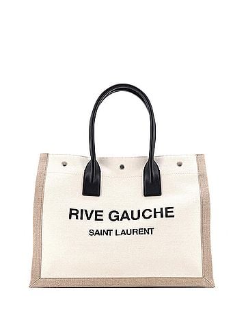 Saint Laurent Rive Gauche Shopper Tote Canvas Small (view 1)