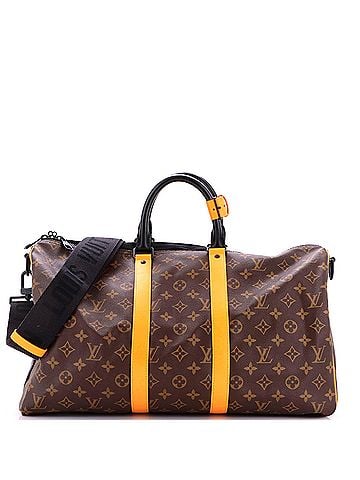 Louis Vuitton Keepall Bandouliere Bag Macassar Monogram Canvas 45 (view 1)