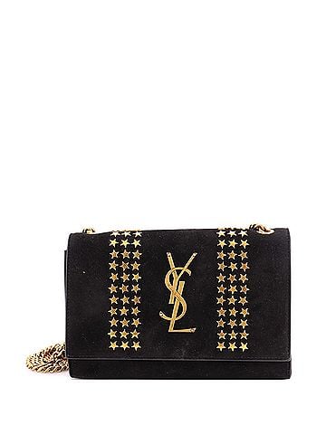 Saint Laurent Classic Monogram Crossbody Bag Embellished Suede Small (view 1)