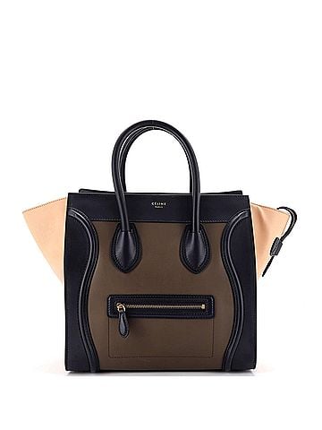 Céline Tricolor Luggage Bag Leather Mini (view 1)