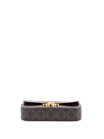 Céline Triomphe East-West Shoulder Bag Triomphe Coated Canvas (view 2)