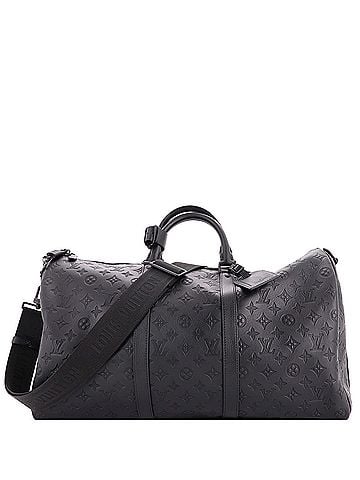 Louis Vuitton Keepall Bandouliere Bag Monogram Shadow Leather 50 (view 1)