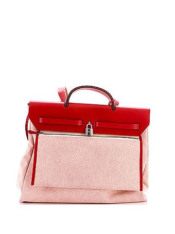 Hermès Herbag Zip Pegase Pop Toile and Leather 39 (view 2)