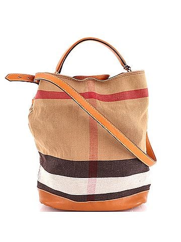 Burberry Ashby Bag House Check Canvas Medium (view 1)