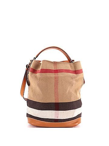 Burberry Ashby Bag House Check Canvas Medium (view 2)