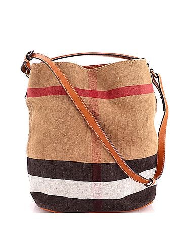 Burberry Ashby Bag House Check Canvas Medium (view 1)