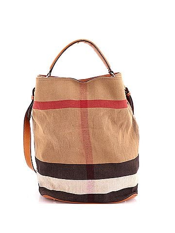 Burberry Ashby Bag House Check Canvas Medium (view 1)
