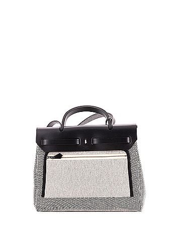 Hermès Herbag Zip Criss Viking Toile and Leather 31 (view 2)