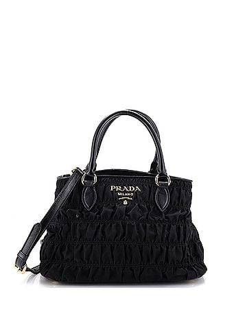 Prada Gaufre Convertible Tote Tessuto Small (view 1)