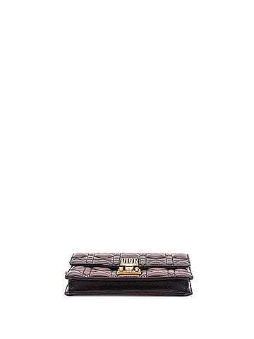 Christian Dior Dioraddict Wallet on Chain Cannage Quilt Lambskin (view 2)