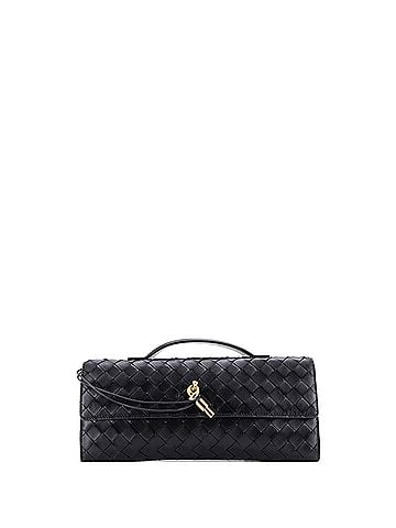 Bottega Veneta Andiamo Top Handle Clutch Intrecciato Nappa Long (view 1)