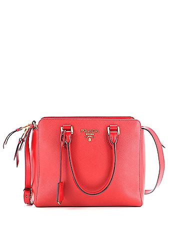 Prada Convertible Tote Saffiano with Soft Calf Small (view 1)