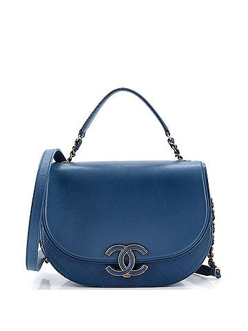 Chanel Coco Curve Flap Messenger Calfskin and Quilted Goatskin Medium (view 1)