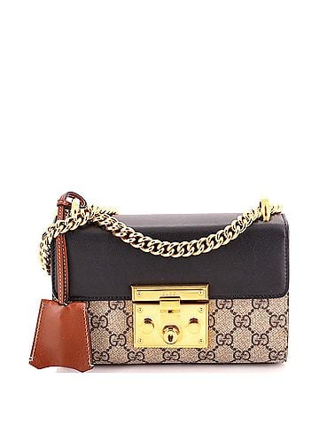 Gucci Padlock Shoulder Bag GG Coated Canvas and Leather Small (view 1)