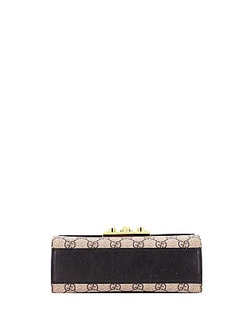 Gucci Padlock Shoulder Bag GG Coated Canvas and Leather Small (view 2)