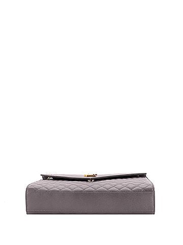 Saint Laurent Classic Monogram Envelope Satchel Mixed Matelasse Leather Large (view 2)