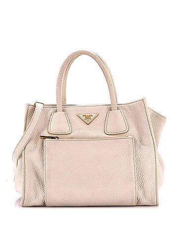 Prada Front Pocket Wing Convertible Tote Vitello Daino (view 1)