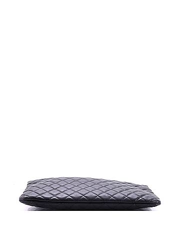 Chanel O Case Clutch Quilted Lambskin Large (view 2)