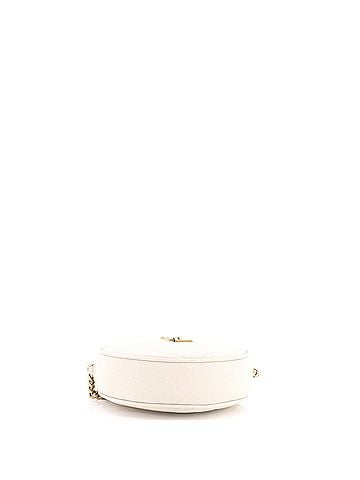 Saint Laurent Vinyle Round Camera Bag Matelasse Chevron Leather (view 2)