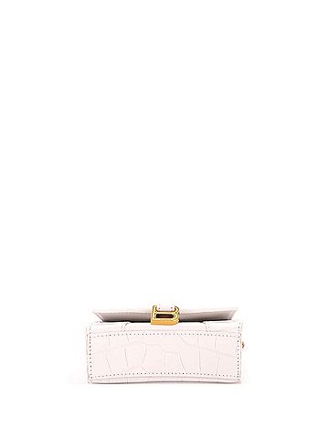 Balenciaga Hourglass Top Handle Bag Crocodile Embossed Leather Mini (view 2)