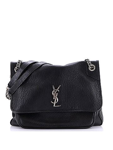 Saint Laurent Niki Chain Flap Bag Leather Large (view 1)