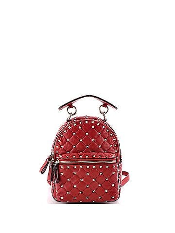Valentino Garavani Rockstud Spike Backpack Quilted Leather Mini (view 1)