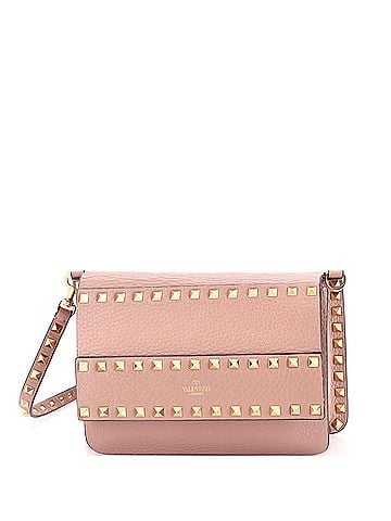 Valentino Garavani Rockstud Front Handle Flap Bag Leather Small (view 1)