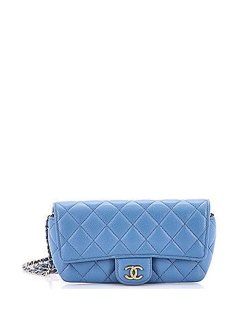 Chanel Classic Sunglasses Case with Chain Quilted Caviar (view 1)