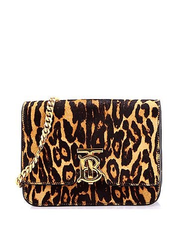 Burberry TB Flap Chain Bag Printed Calf Hair Small (view 1)