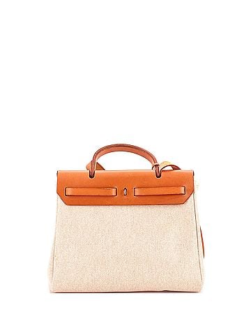 Hermès Herbag Toile and Leather PM (view 2)