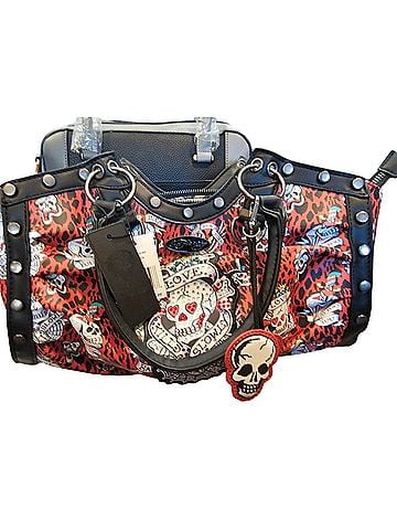 Ed Hardy Leather Satchel (view 1)