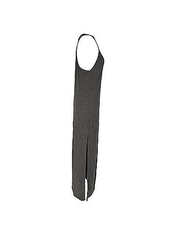 Alexander Wang T by Alexander Wang Racerback Jersey Fitted Maxi Dress in Gray Rayon (view 2)