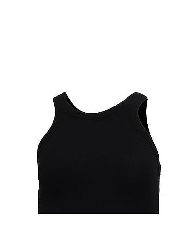 Totême Totême Ribbed-Knit Tank Top in Black Cotton (view 2)