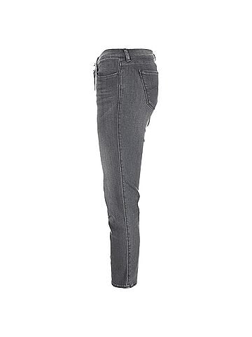 Giorgio Armani Armani Jeans Washed Slim-Fit Jeans in Grey Cotton (view 2)