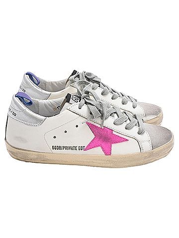 Golden Goose Golden Goose Super-Star Sneakers in White Leather (view 1)