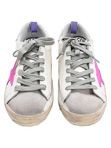 Golden Goose Golden Goose Super-Star Sneakers in White Leather (view 2)