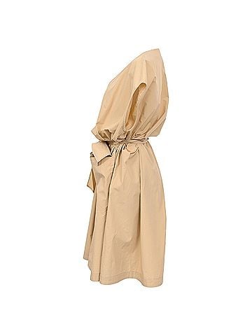 Max Mara Weekend Max Mara Mitico Midi Dress in Beige Cotton (view 2)