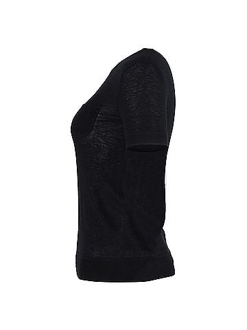 Joseph Joseph Knitted Top in Black Cotton (view 2)