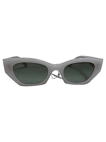 Ray-Ban Ray-Ban Zena Cat-Eye Sunglasses in White Acetate (view 1)