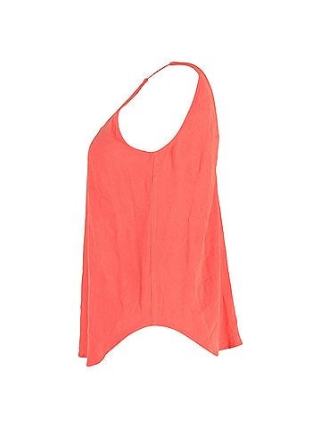 BA&SH Ba&amp;sh Figue Tank Top in Orange Viscose (view 2)