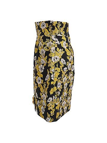 Dolce & Gabbana Dolce &amp; Gabbana Floral-Jacquard Mini Skirt in Multicolor Polyester (view 2)