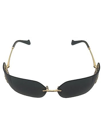 Miu Miu Miu Miu MU 54YS Runway Sunglasses in Black Plastic (view 2)