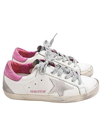 Golden Goose Golden Goose Super-Star Sneakers in White Leather (view 1)
