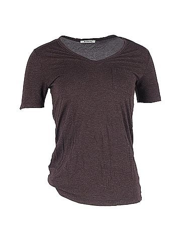 Alexander Wang Alexander Wang T-Shirt Pocket in Brown Cotton (view 1)