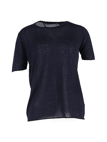 Joseph Joseph Crewneck T-Shirt in Navy Blue Cotton (view 1)
