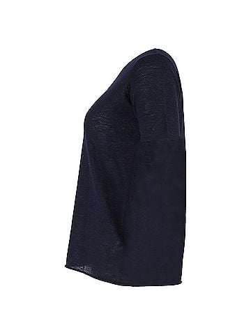 Joseph Joseph Crewneck T-Shirt in Navy Blue Cotton (view 2)