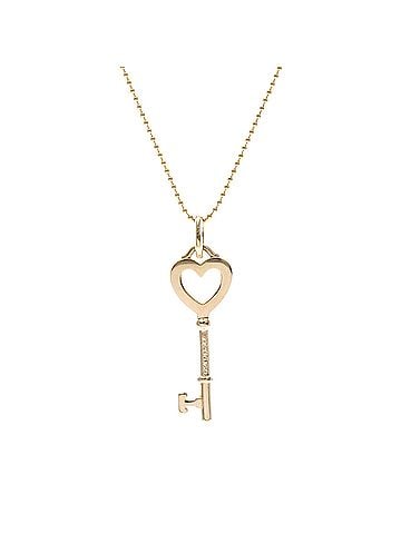 Tiffany & Co. Tiffany Heart Key Necklace Pink Gold (18K) No Stone Women,Men Fashion Necklace (Pink Gold) (view 2)