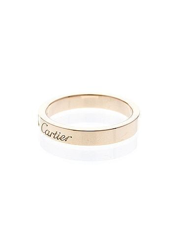 Cartier Cartier C De Cartier Ring With 1 Diamond Pink Gold (18K) Fashion Diamond Band Ring Pink Gold (view 2)