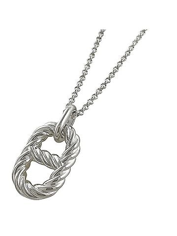Hermès Hermes Chaine d'Ancre Area II Necklace GM Twist Sterling Silver 925 Women's (view 1)