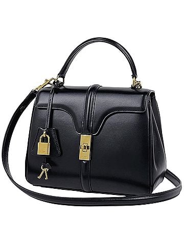Céline Celine CELINE 2-way handbag, Seize 16, leather, black, women's. (view 1)